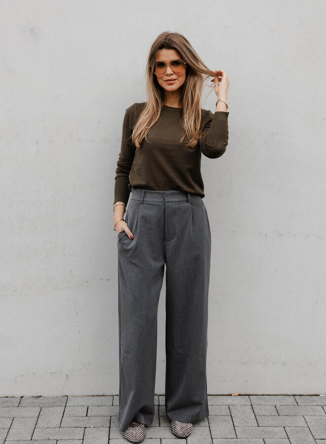 Mila classic pants – Grey