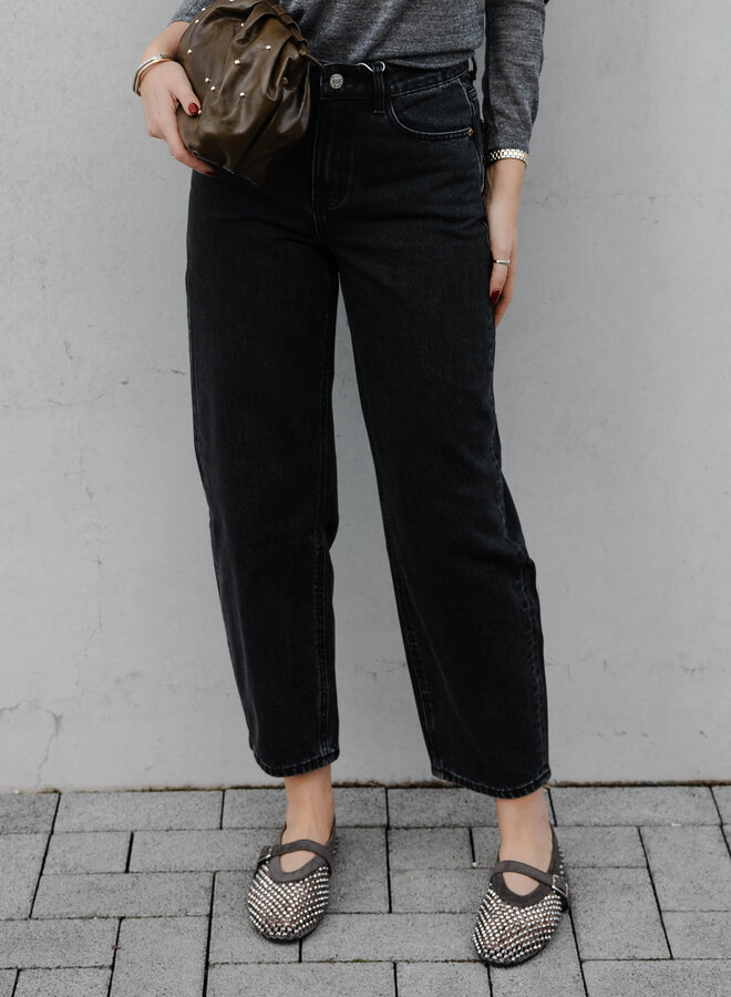 Bony jeans barrel – Dark Grey