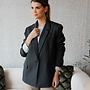 Athena blazer stripes – Grey