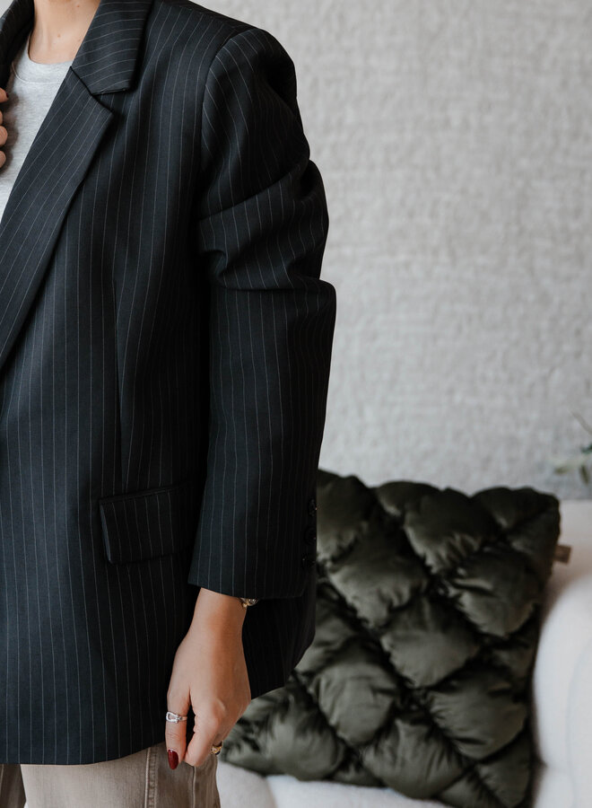 Athena blazer stripes – Grey