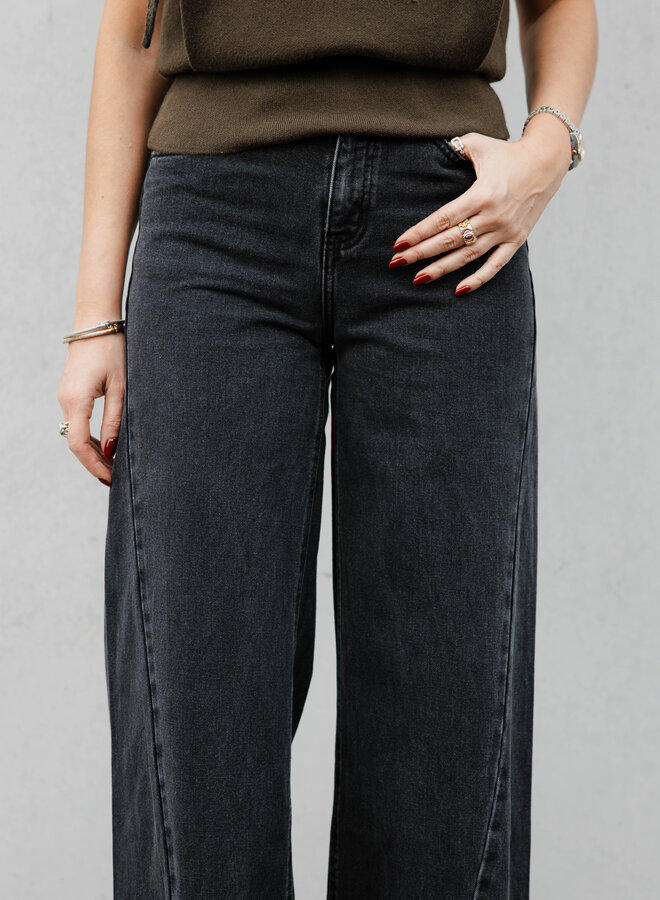 Barnes jeans palazzo – Dark Grey