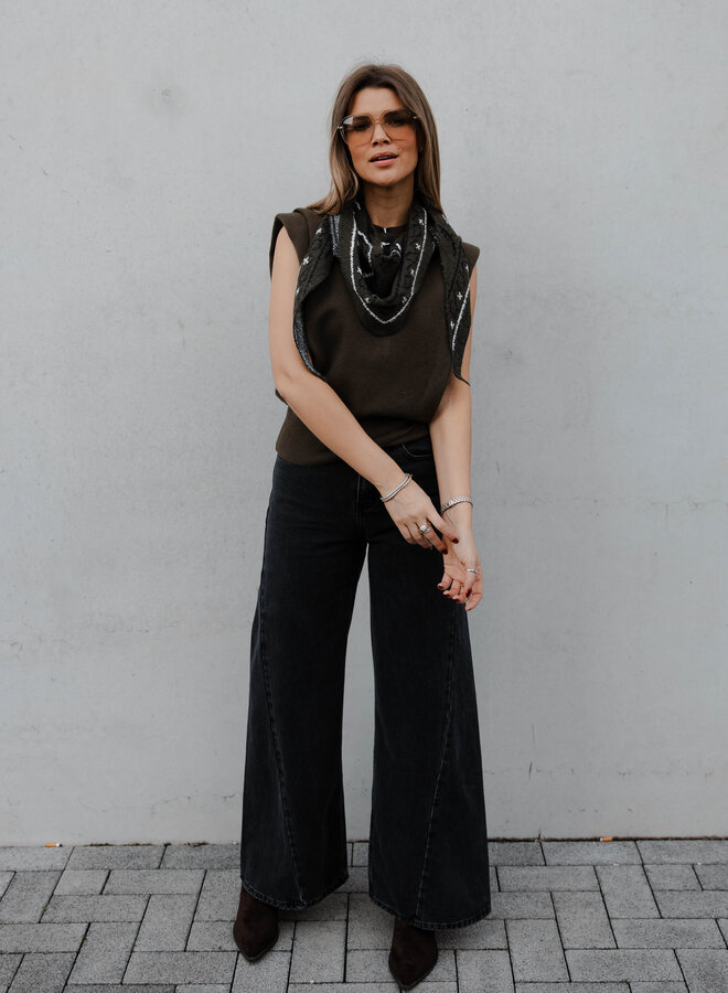 Barnes jeans palazzo – Dark Grey