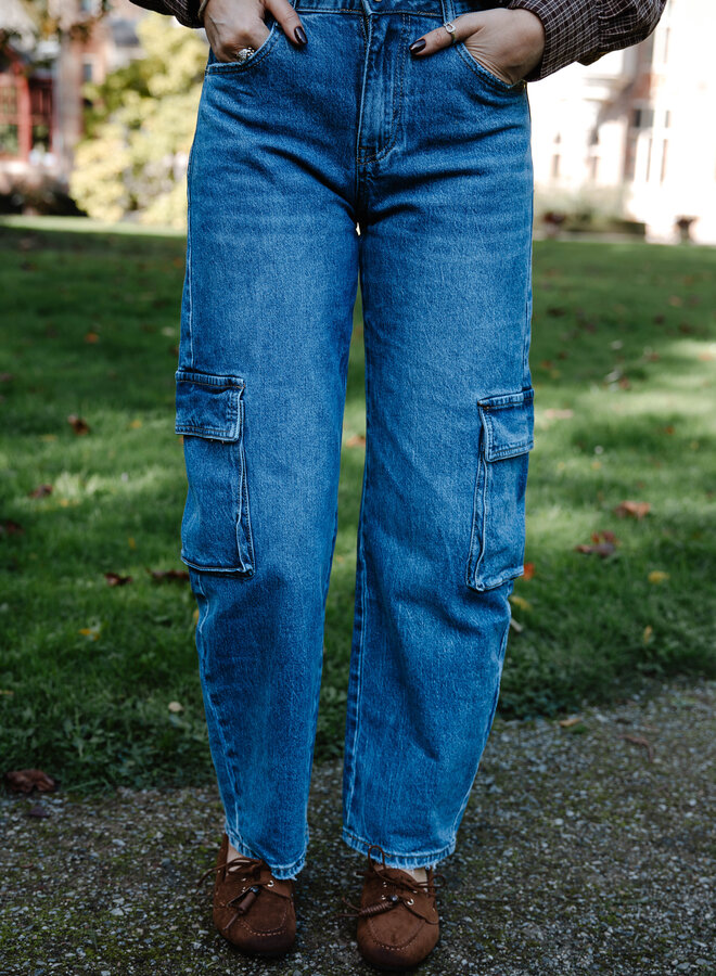 Britt jeans cargo – Denim
