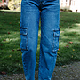 Britt jeans cargo – Denim