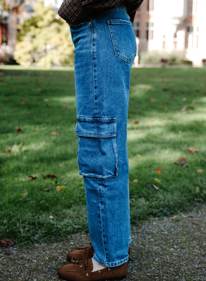 Britt jeans cargo – Denim