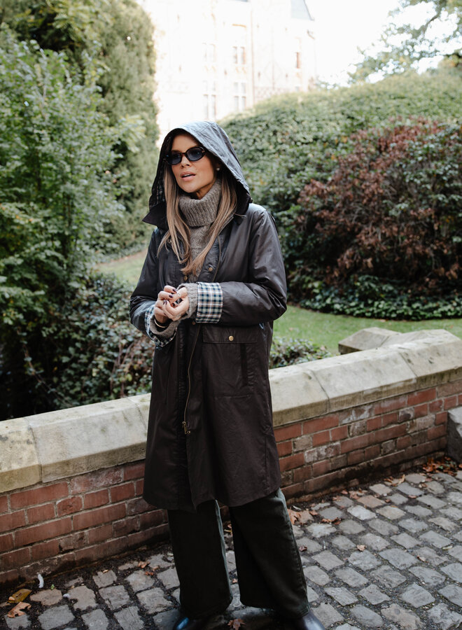 Anae lange parka – Choco