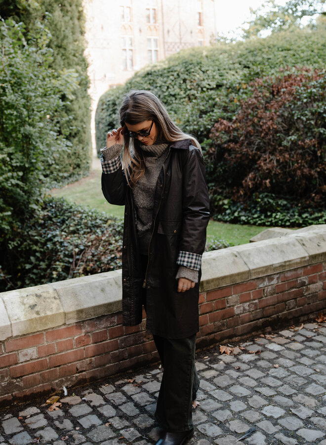 Anae lange parka – Choco
