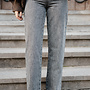 Archie straight loose jeans – Grey