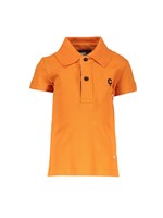 Le Chic NEWMAN rubber badge polo Burnt Sienna