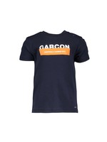 Le Chic NIAMO blocked Garçon T-shirt Blue Navy