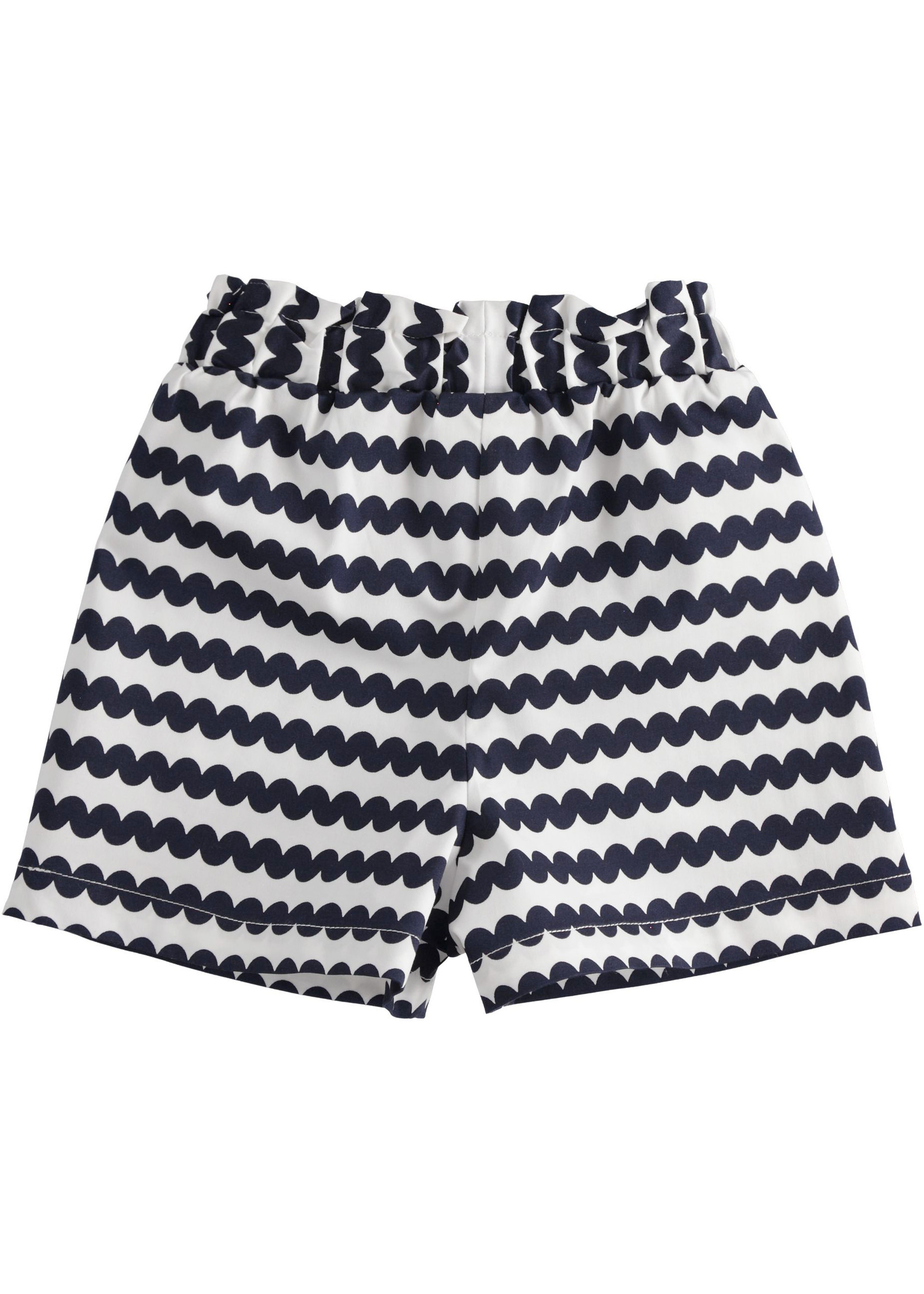 Ido SHORT WOVEN TROUSERS 44330 WHITE-NAVY BLUE