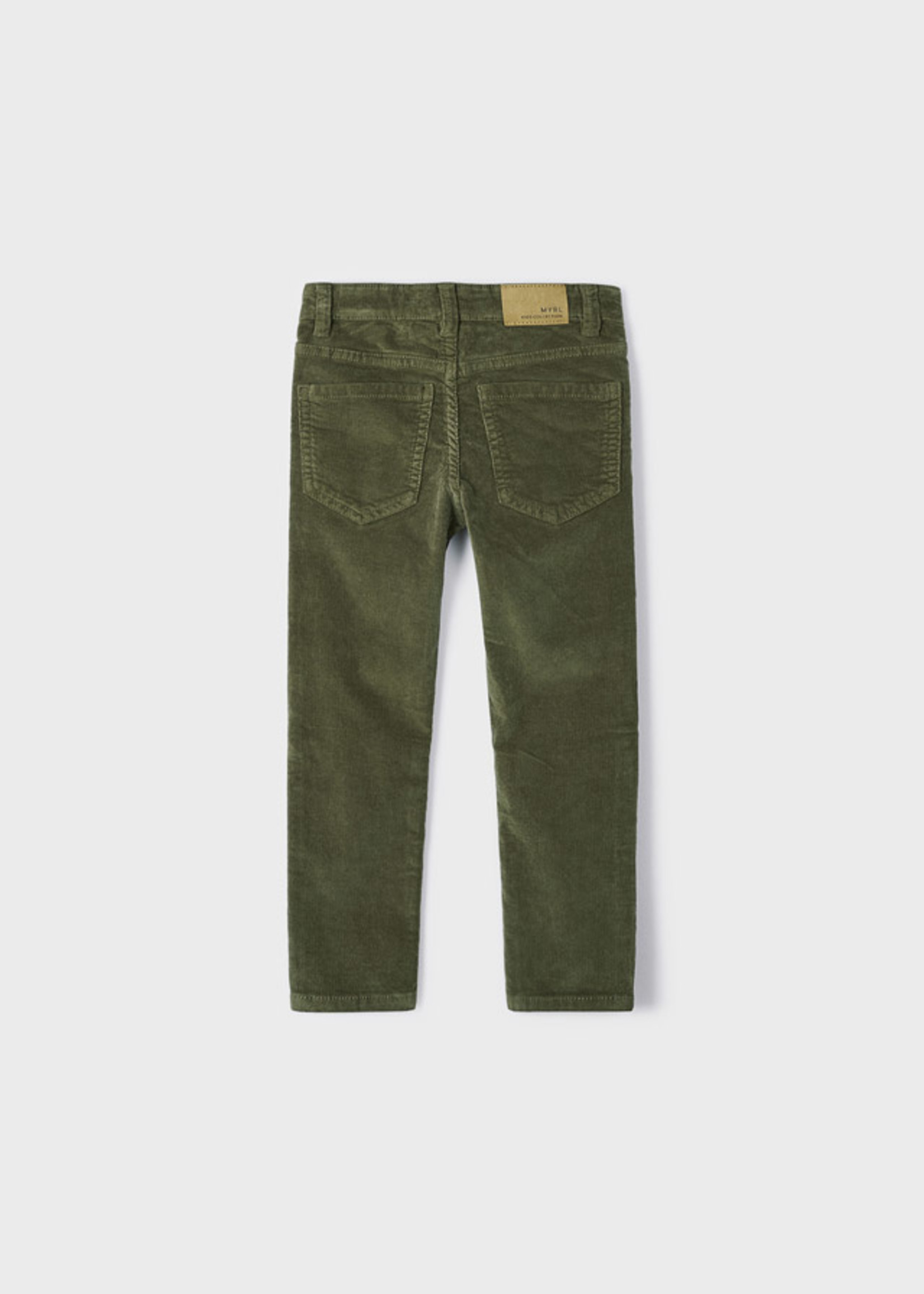 Mayoral Basic slim fit cord trousers  Pine