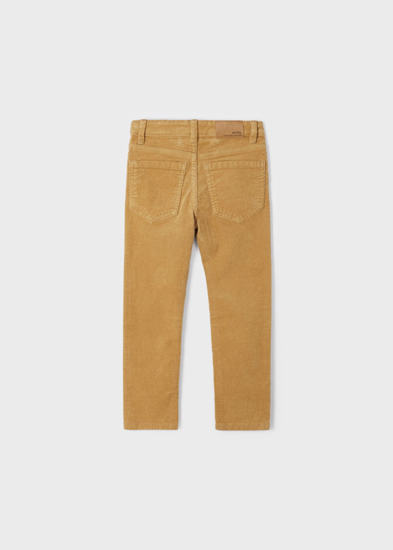 Mayoral Basic slim fit cord trousers  Almond