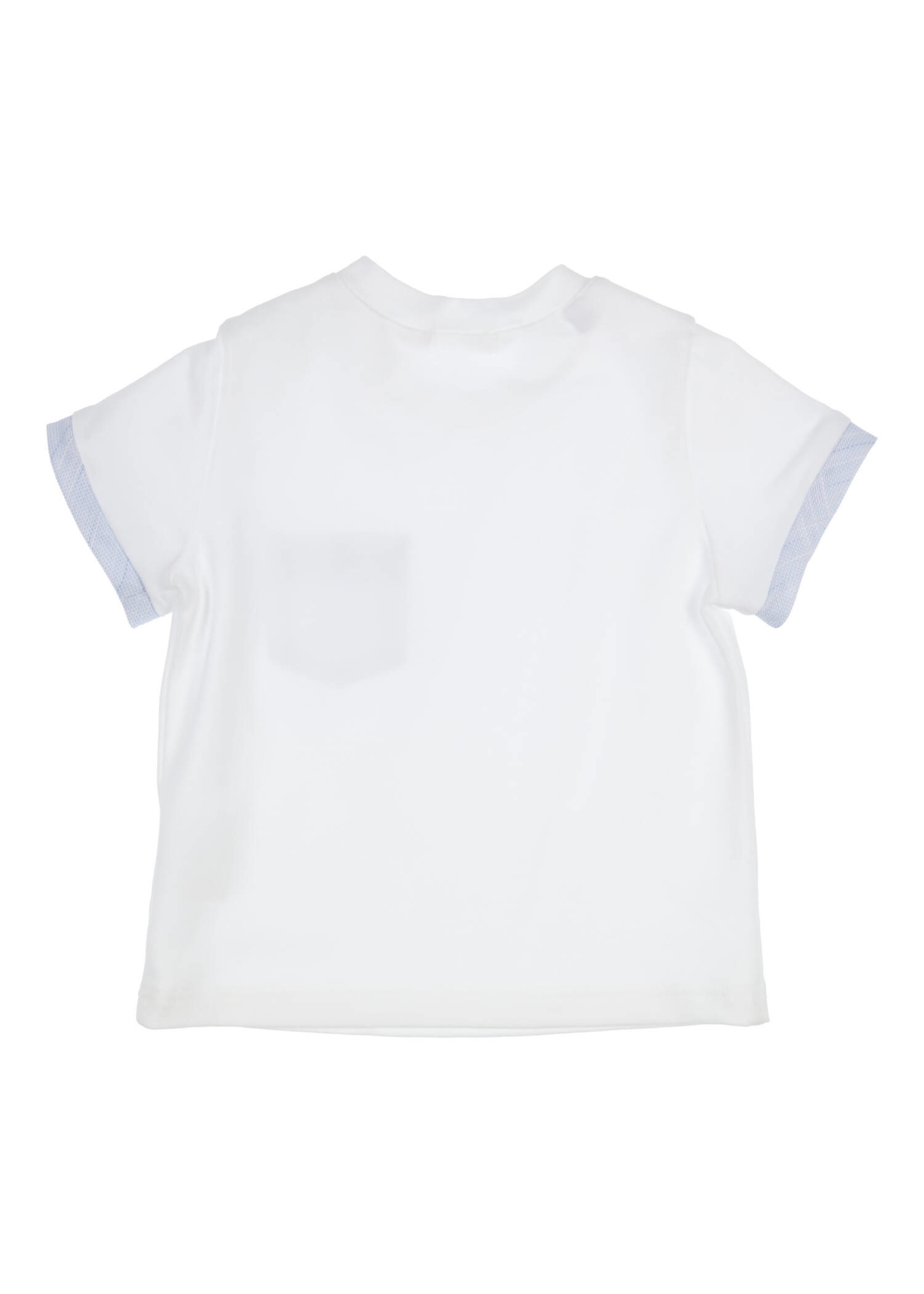 Gymp T-shirt Aerobic White - Light Blue 353-3221-20