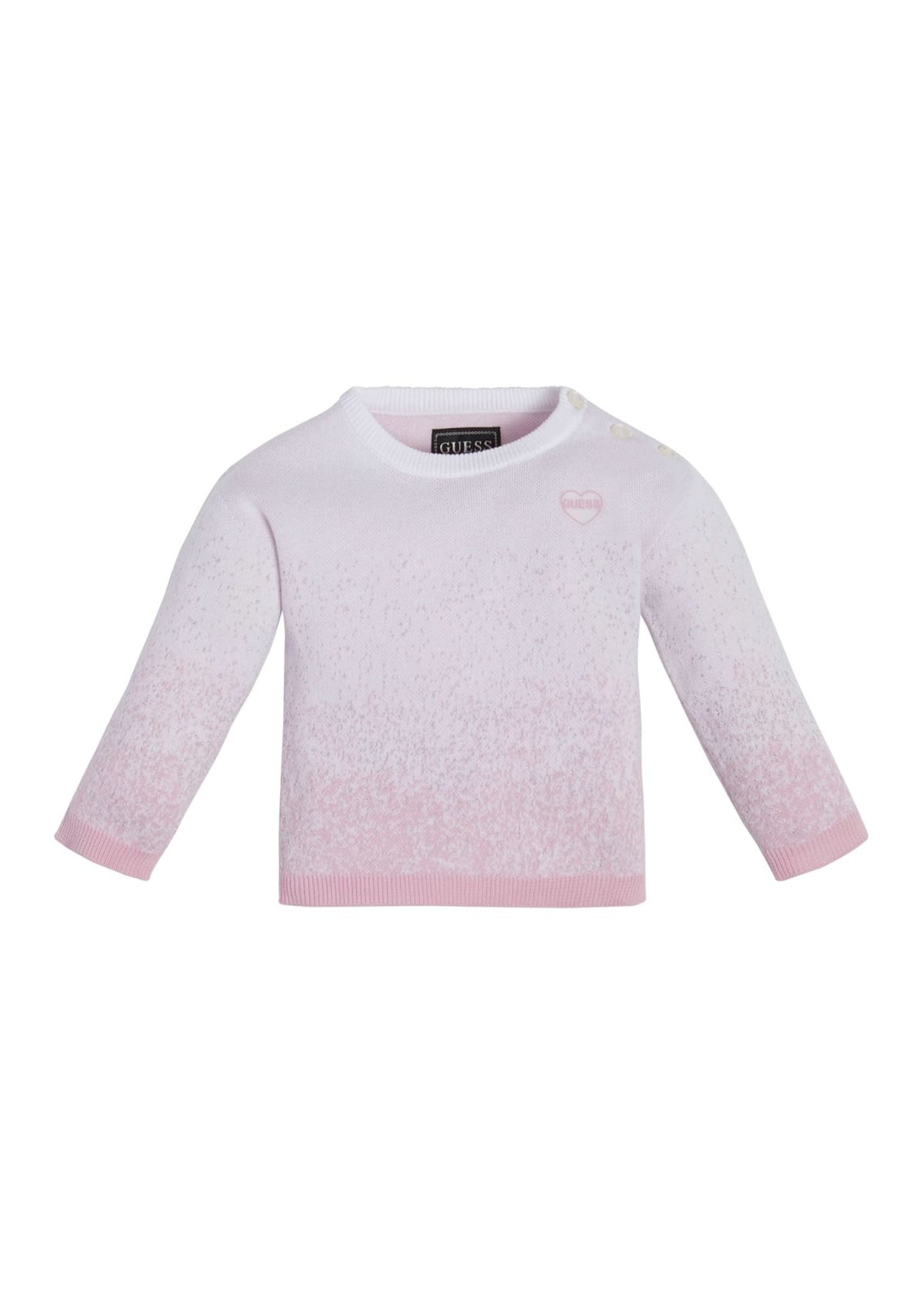 Guess LS SWEATER SHADED PINK COMBO