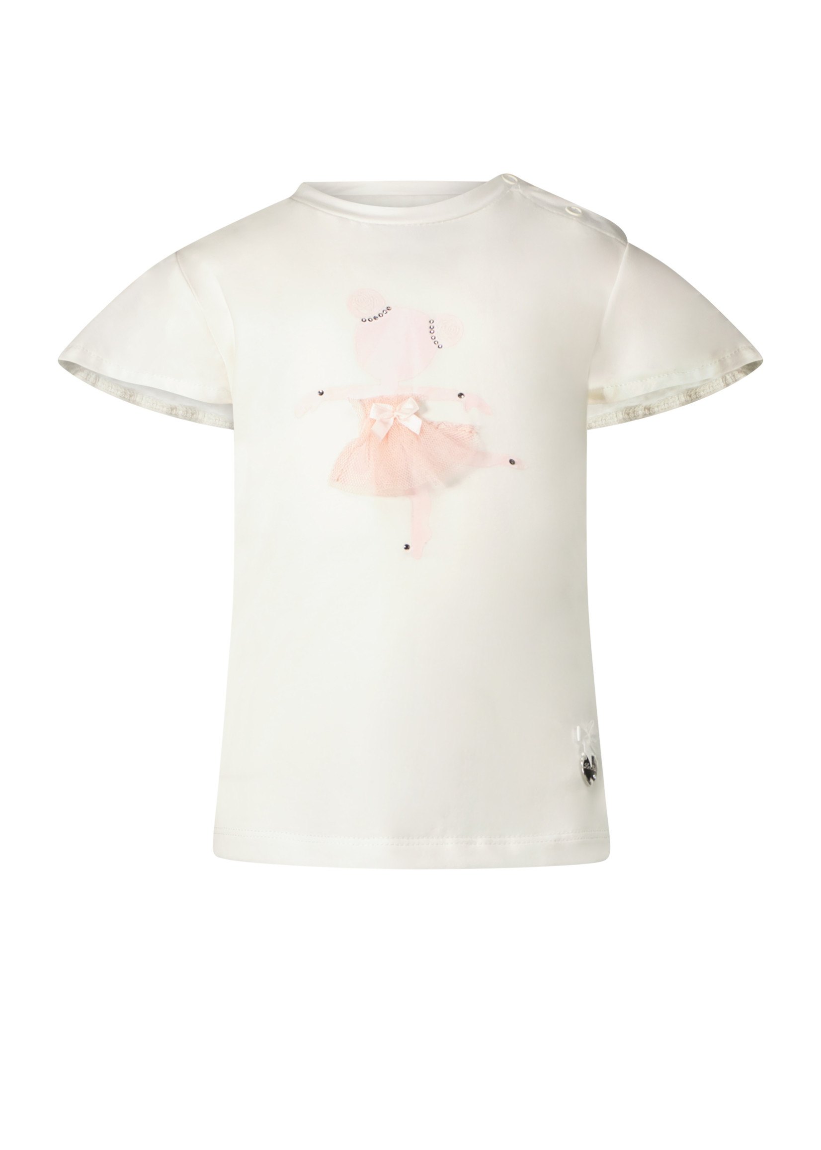 Le Chic NOVIA little ballerina T-shirt Off White