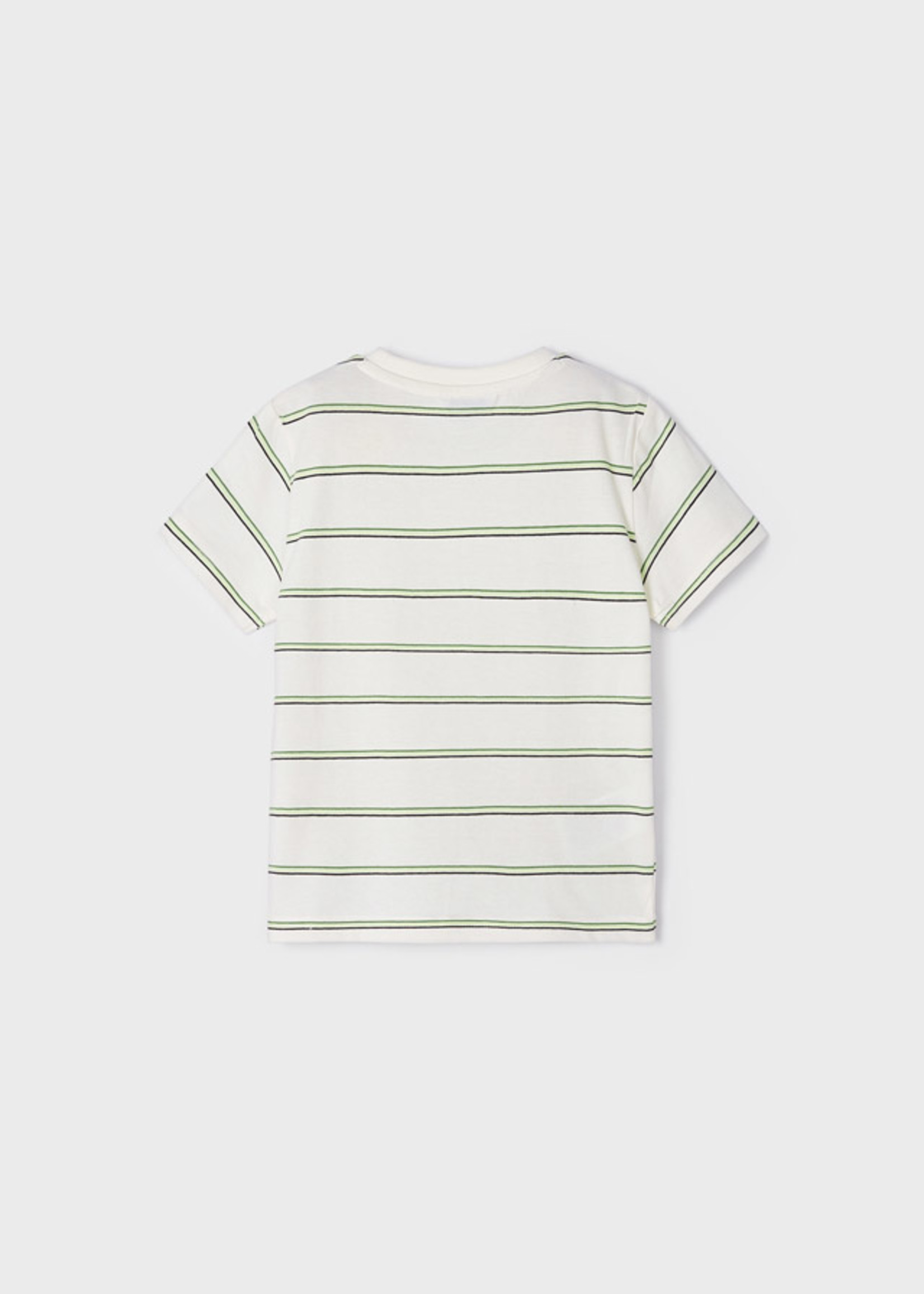 Mayoral 810 Mini Boy             S/s striped t-shirt           Celery