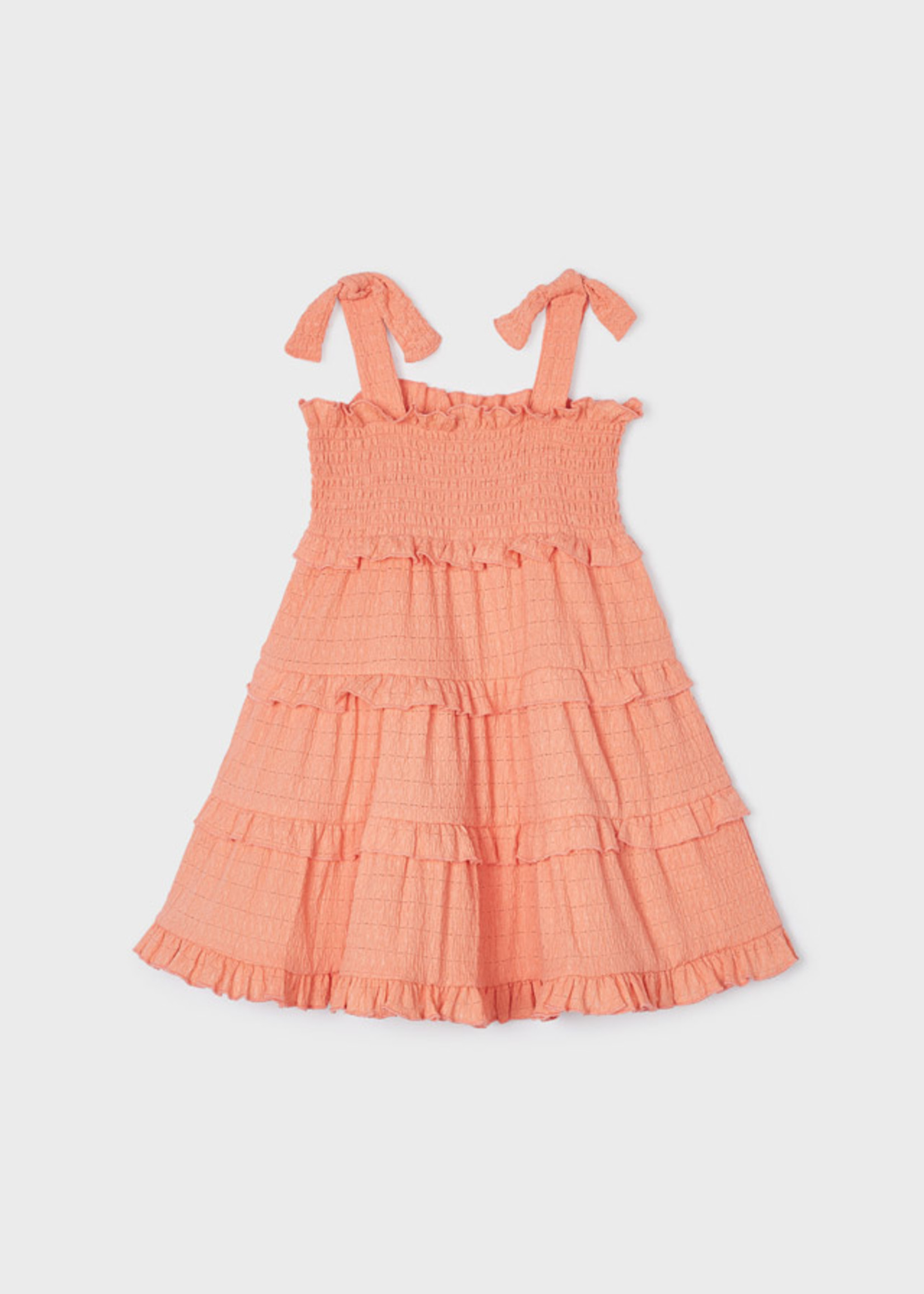 Mayoral 1615 Mini Girl            Knit dress                    Peach