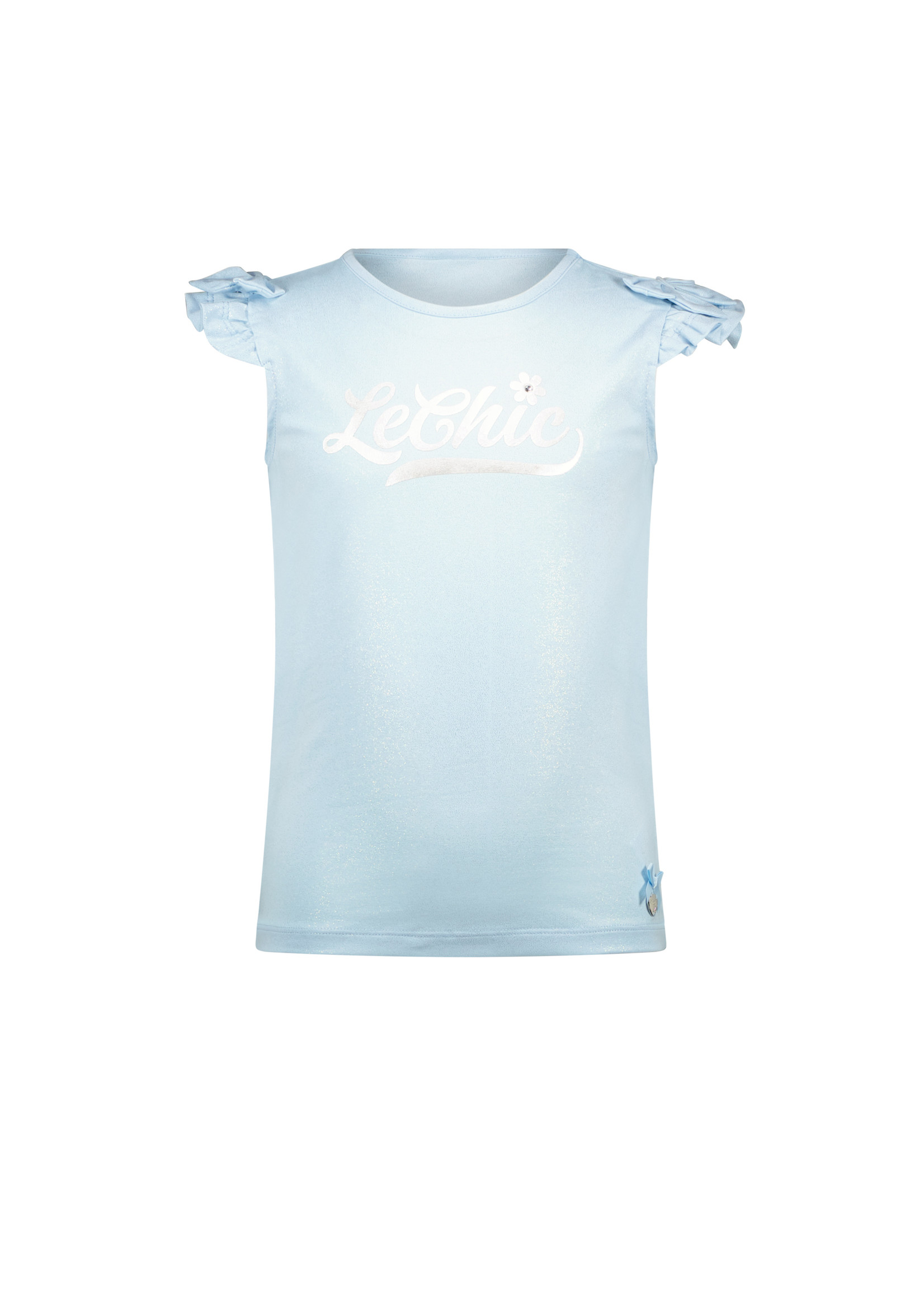 Le Chic NEM shoulderbow & logo T-shirt Song Sung Blue