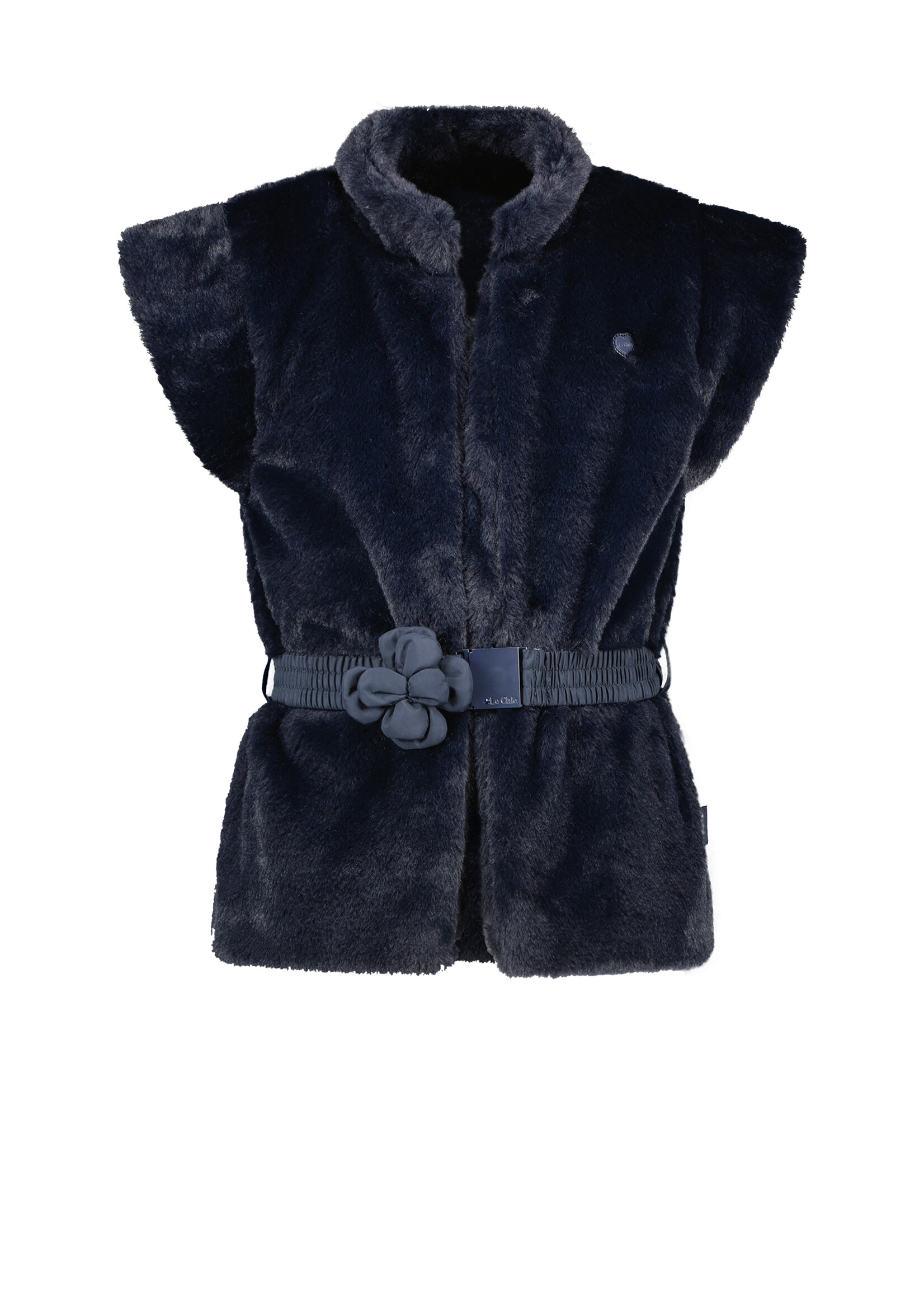 Le Chic EMARY soft like rabbit gilet Blue Navy