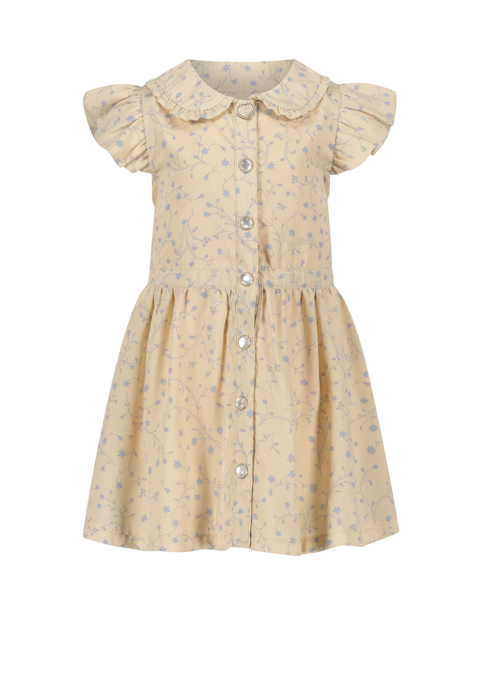 Le Chic Girls Baby C402-7871 SEBY wildflower voile dress Light Cappuccino