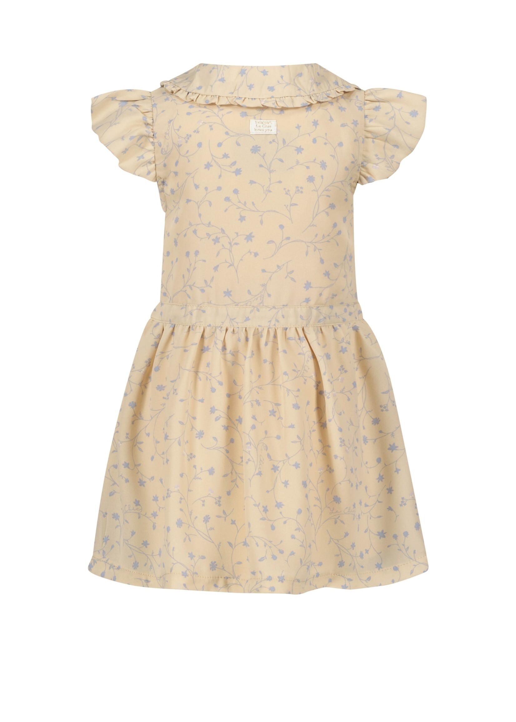 Le Chic Girls Baby C402-7871 SEBY wildflower voile dress Light Cappuccino