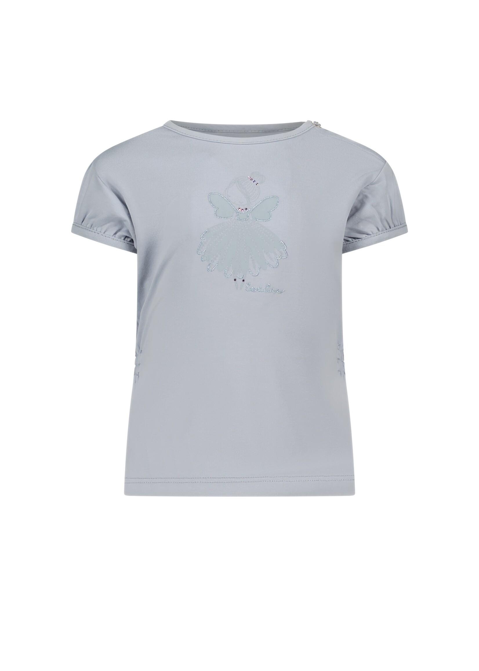 Le Chic Girls Baby C402-7475 NOM  flower angel T-shirt Blue Orchid