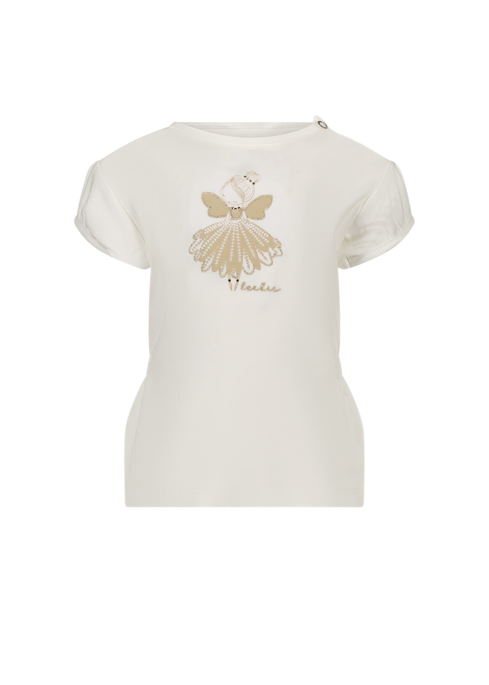 Le Chic Girls Baby C402-7475 NOM  flower angel T-shirt Off White
