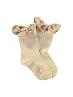 Le Chic Girls Kids C402-5957 RAVEN sock with tule Light Cappuccino