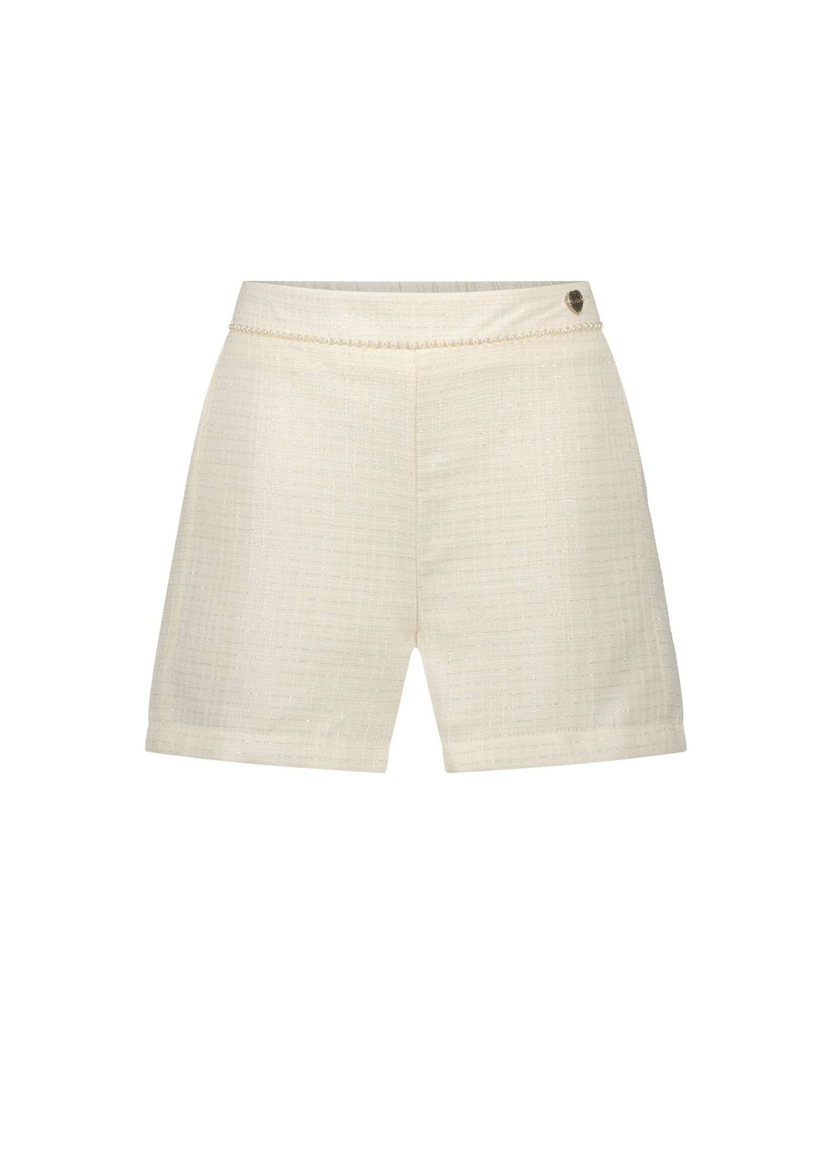 Le Chic Girls Kids C402-5660 DUTTI summer tweed shorts Off White
