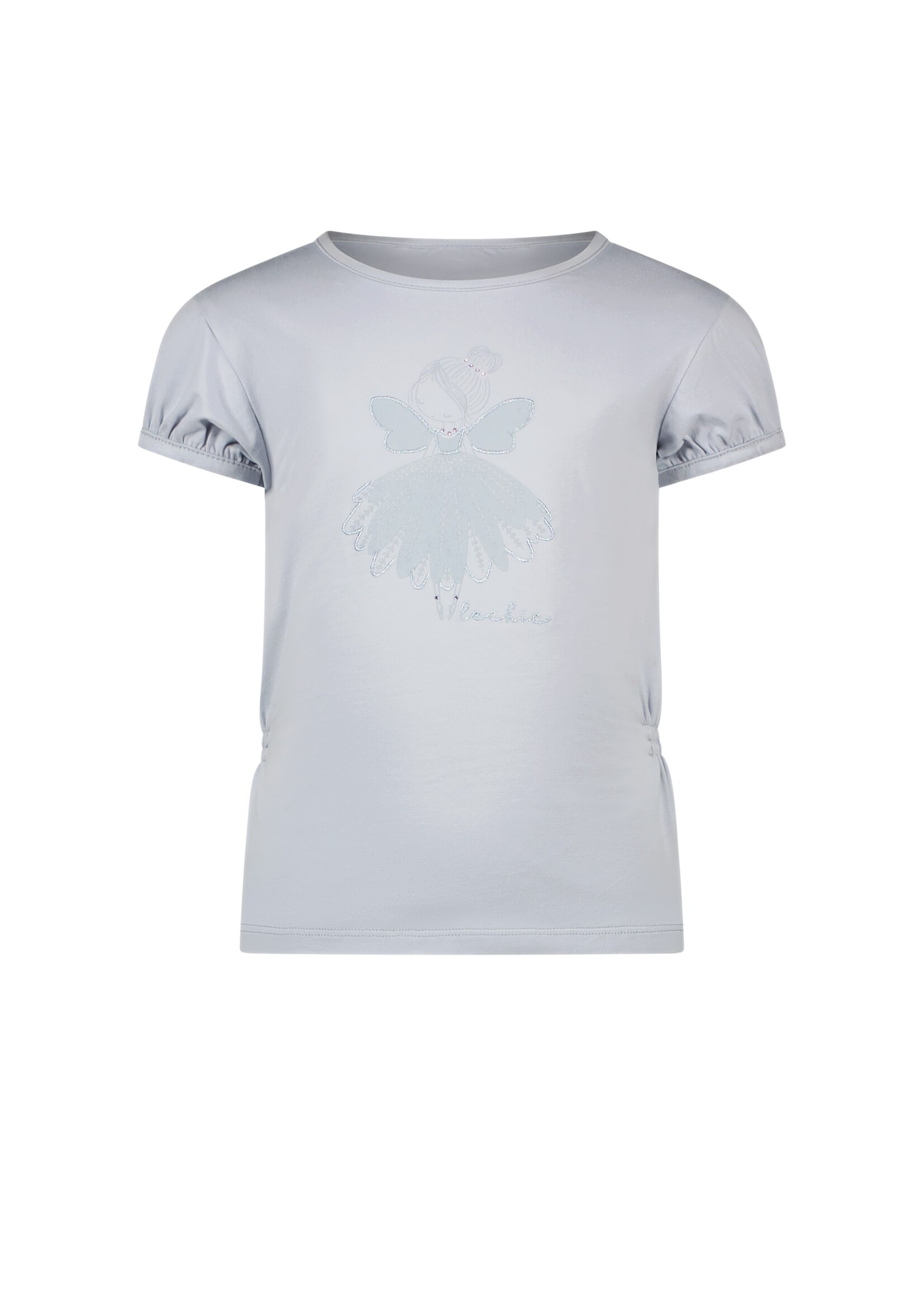 Le Chic Girls Kids C402-5475 NOMS flower angel T-shirt Blue Orchid