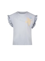 Le Chic Girls Kids C402-5474 NOPALY bird & flower T-shirt Blue Orchid