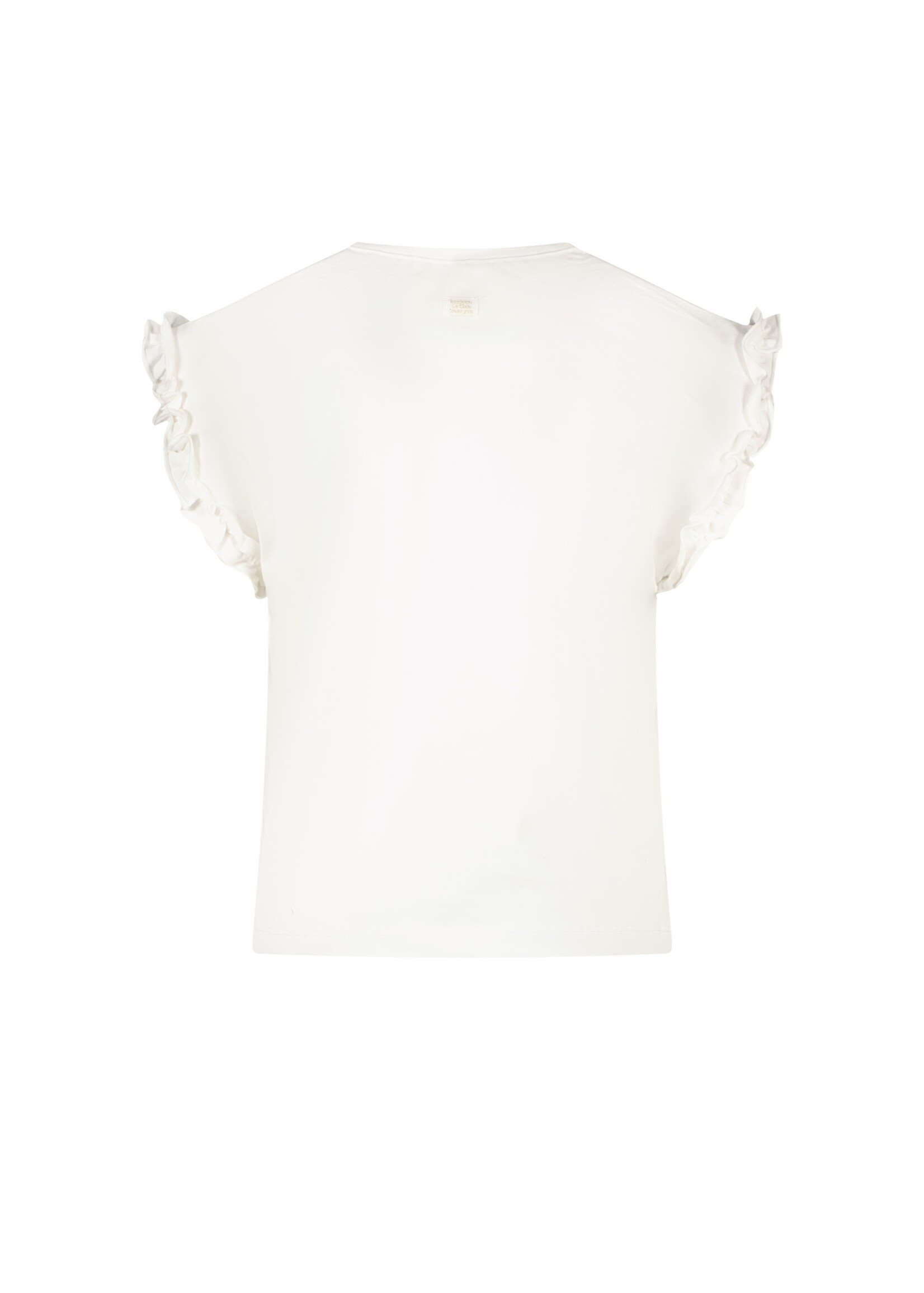 Le Chic Girls Kids C402-5474 NOPALY bird & flower T-shirt Off White