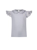 Le Chic Girls Kids C402-5466 NICOLA wavy chic & voile T-shirt Blue Orchid