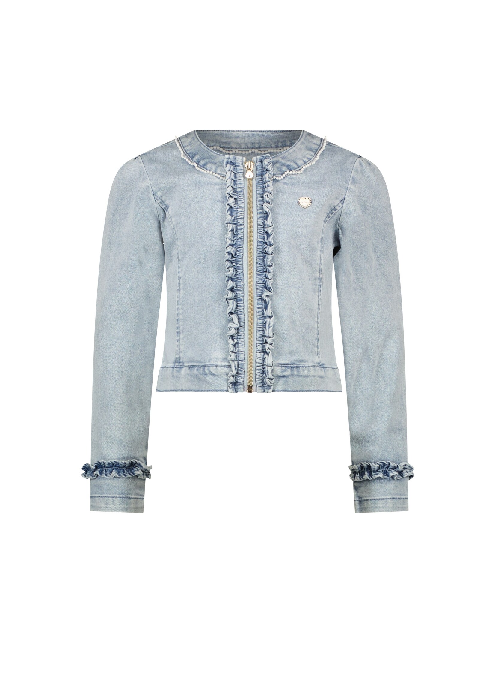 Le Chic Girls Kids C402-5184 ARLENE denim bomber Classic Light Denim