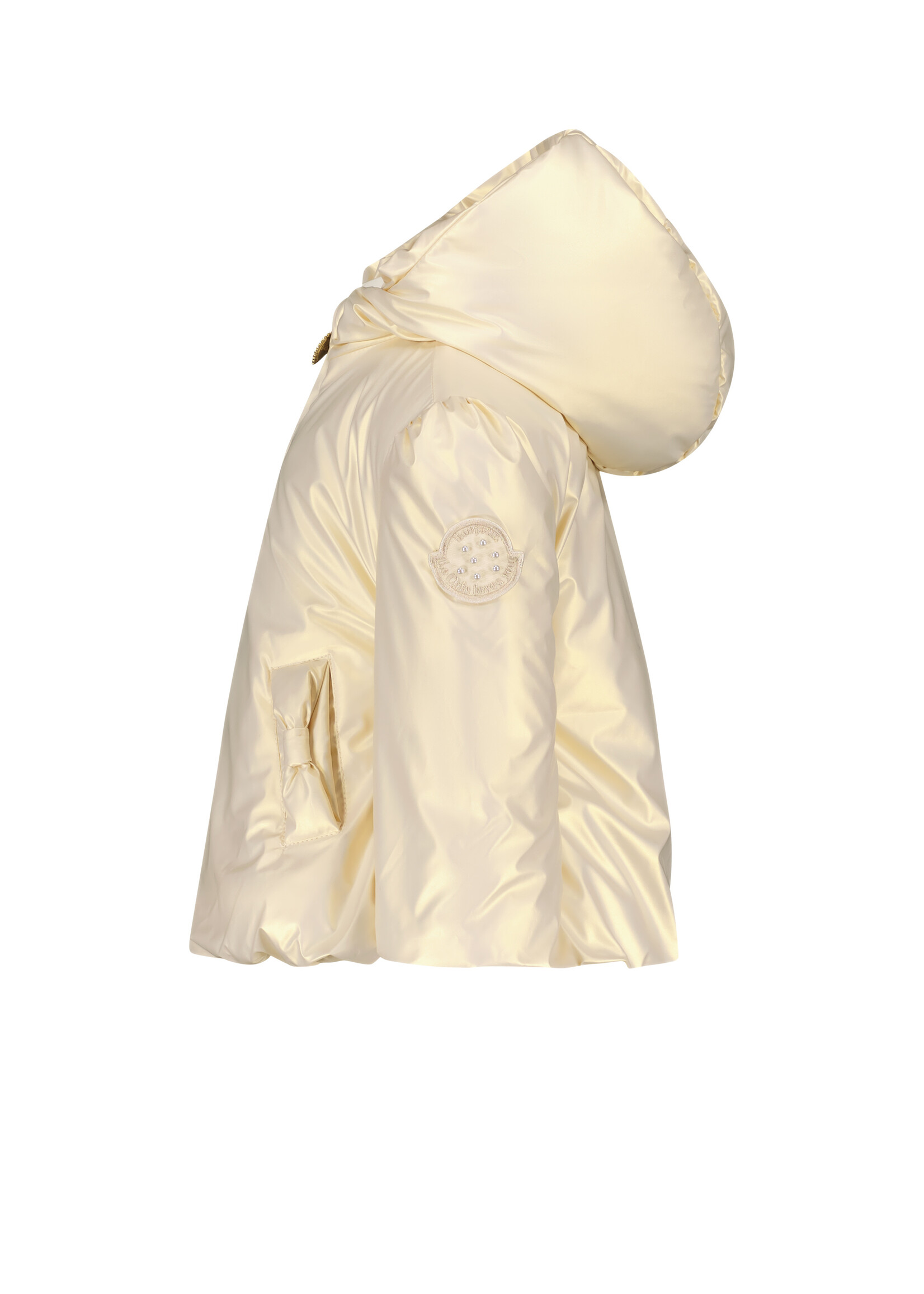 Le Chic Girls Baby C312-7200 BABSHY metal-look summer coat Pearled Ivory