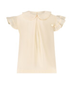 Le Chic Girls Baby C312-7130 EVY fancy voile blouse Pearled Ivory