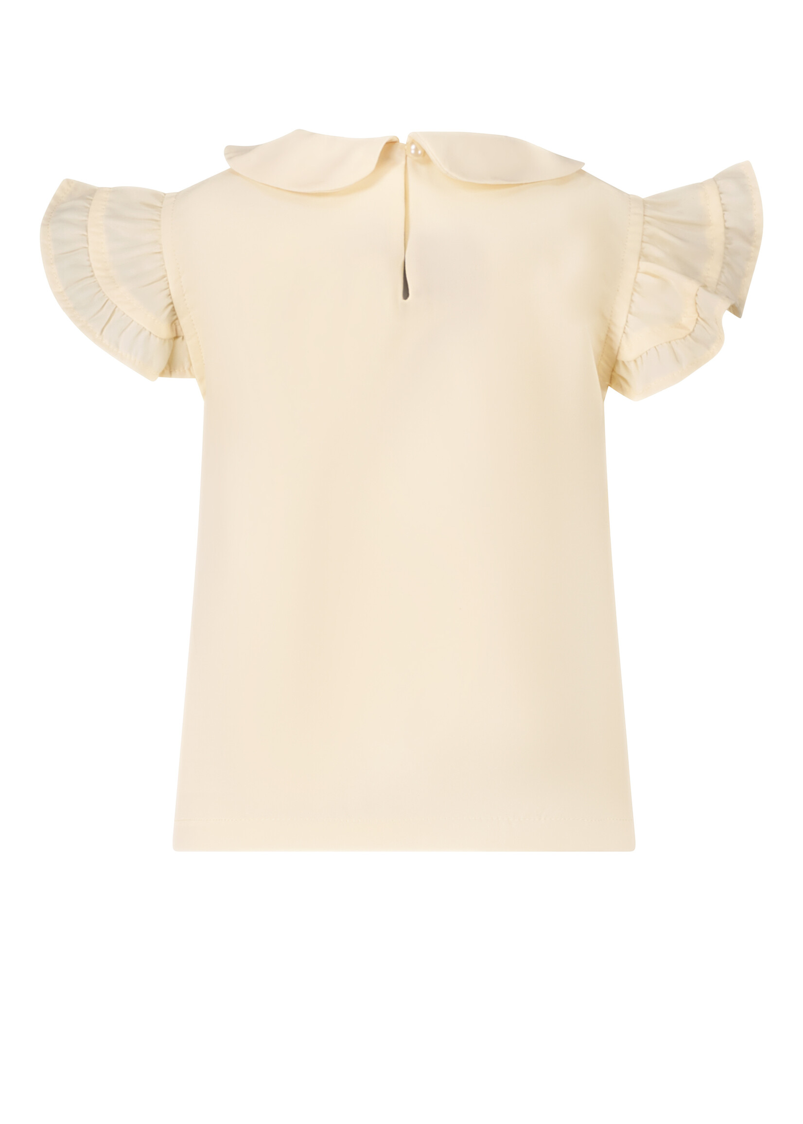 Le Chic Girls Baby C312-7130 EVY fancy voile blouse Pearled Ivory