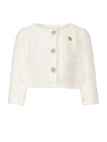 Le Chic Girls Baby C312-7115 AMSYLA glitter-knit jacket Off White