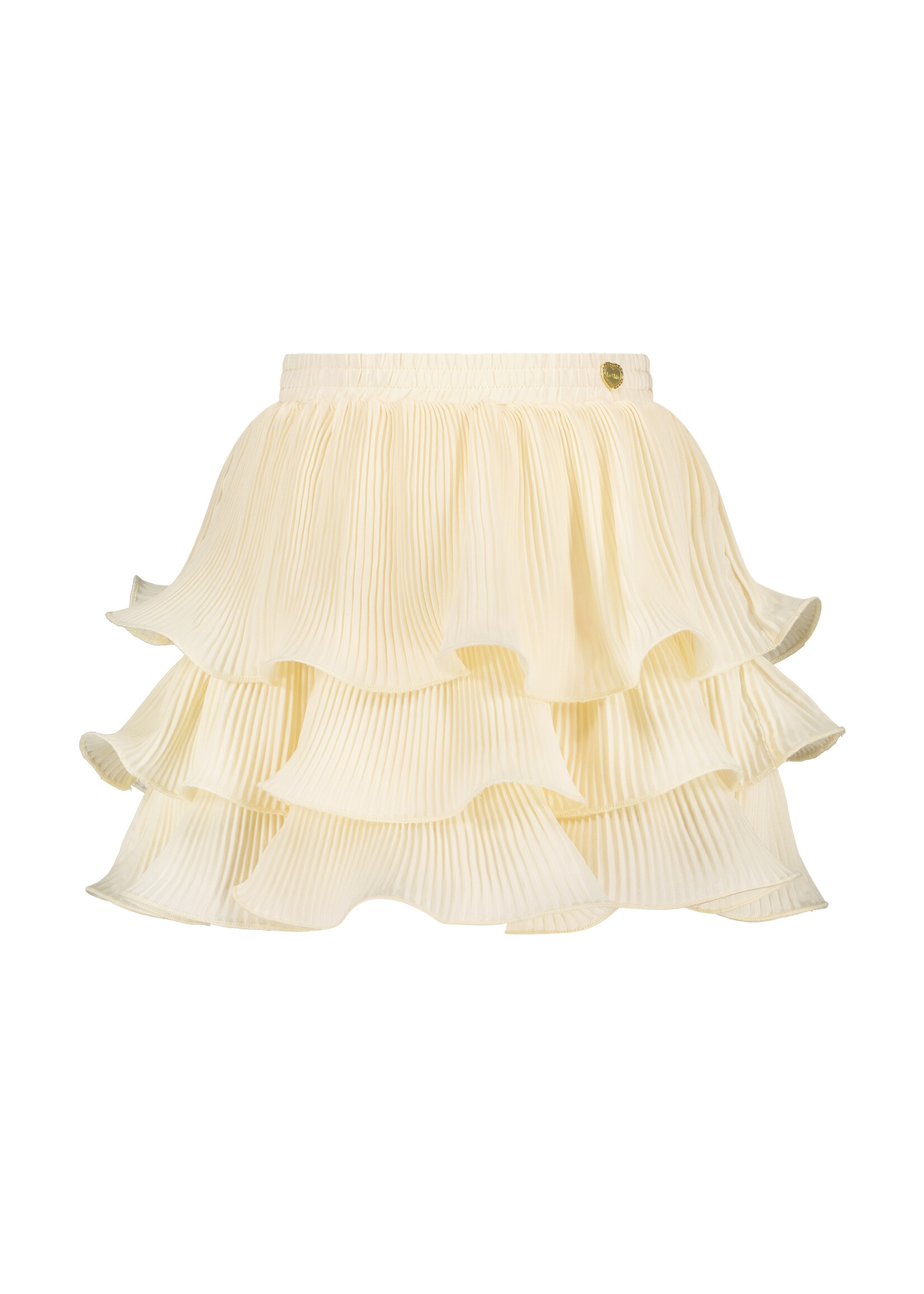 Le Chic Girls Kids C312-5730 TESRA plisée skirt Pearled Ivory