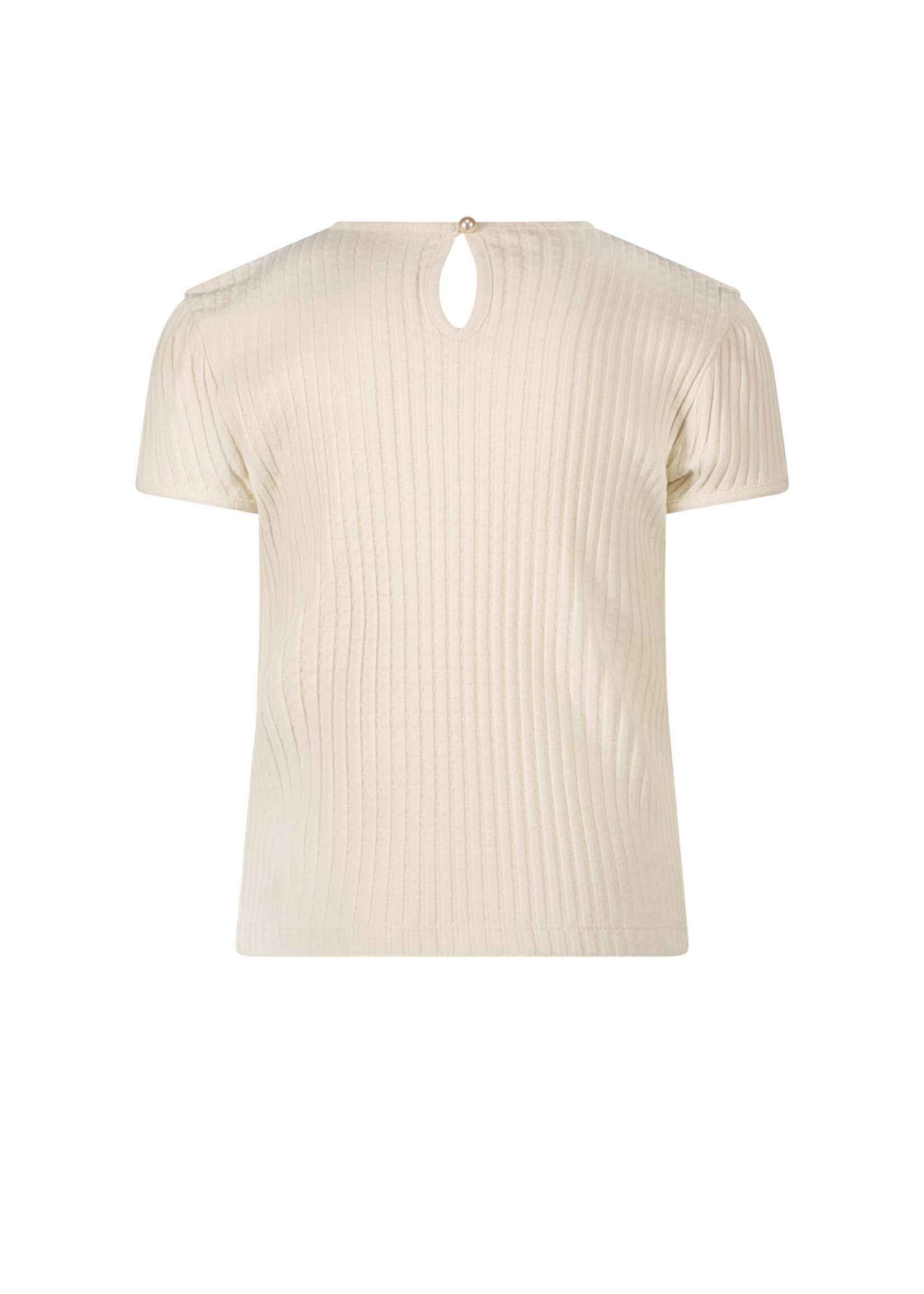 Le Chic Girls Kids C312-5408 NARLY summer cableknit T-shirt Oatmeal Elite