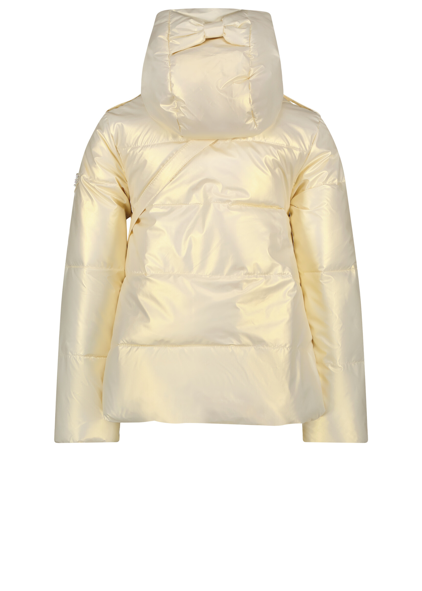 Le Chic Girls Kids C312-5200 BABSHA metal-look summer coat Pearled Ivory