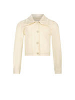 Le Chic Girls Kids C312-5181 ARIA ruffled collar jacket Pearled Ivory