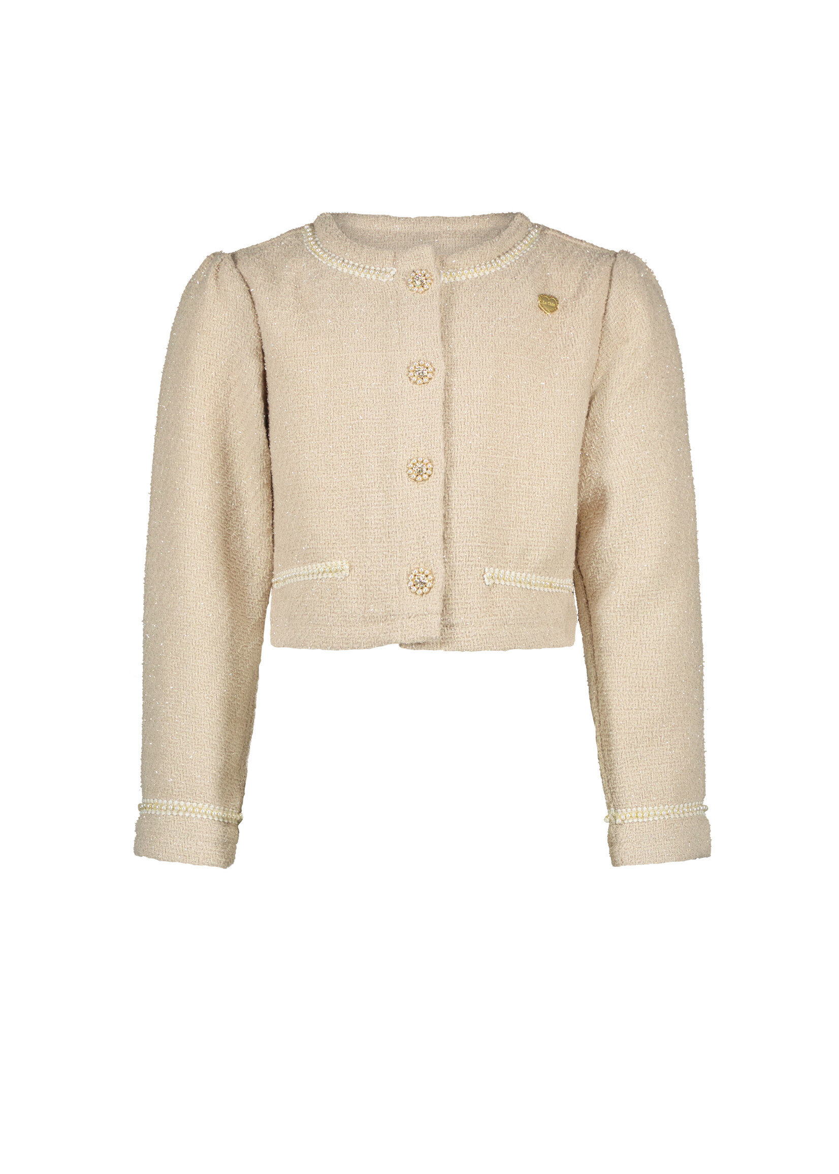 Le Chic Girls Kids C312-5142 AMY Chic tweed jacket Oatmeal Elite