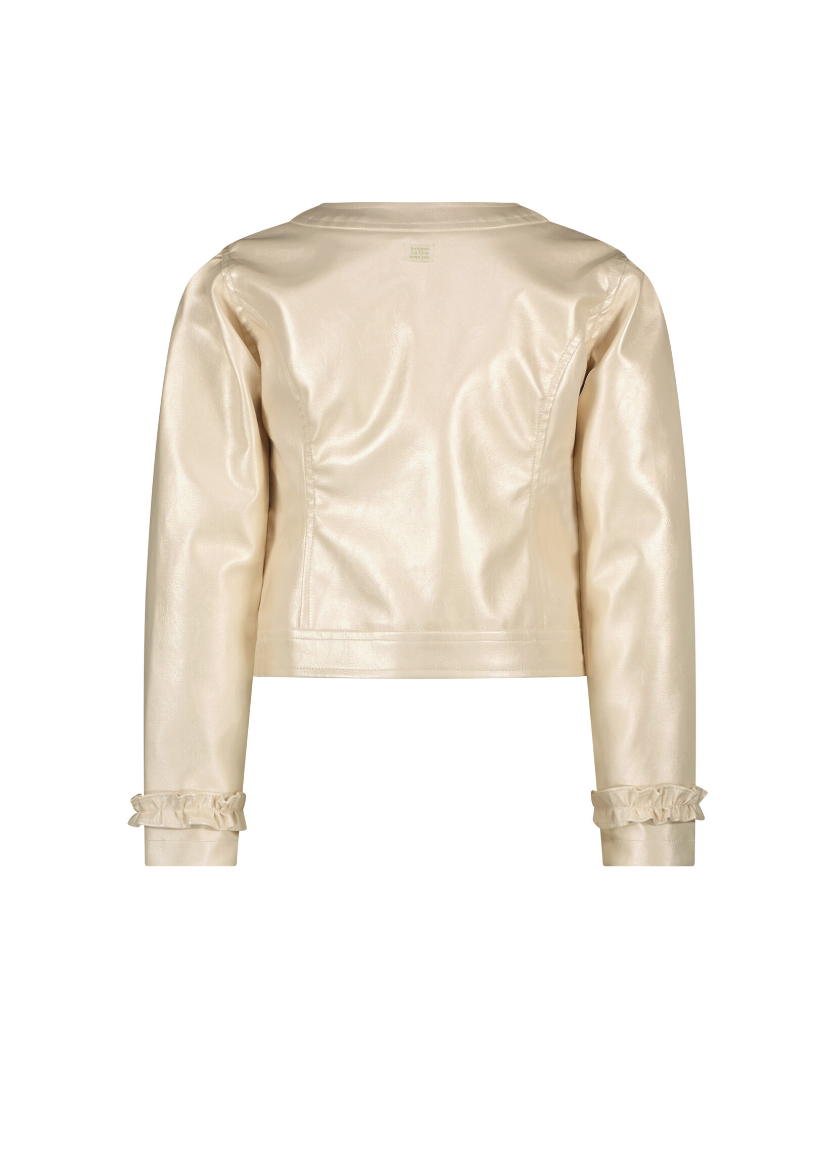 Le Chic Girls Kids C312-5121 ARLENE fake leather jacket Pearled Ivory