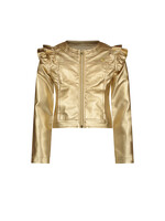 Le Chic Girls Kids C312-5120 ARLYN gold fake leather jacket Champagne