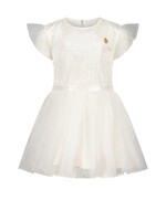 Le Chic Girls Baby C312-7800 SYMMILA soft net dress Off White