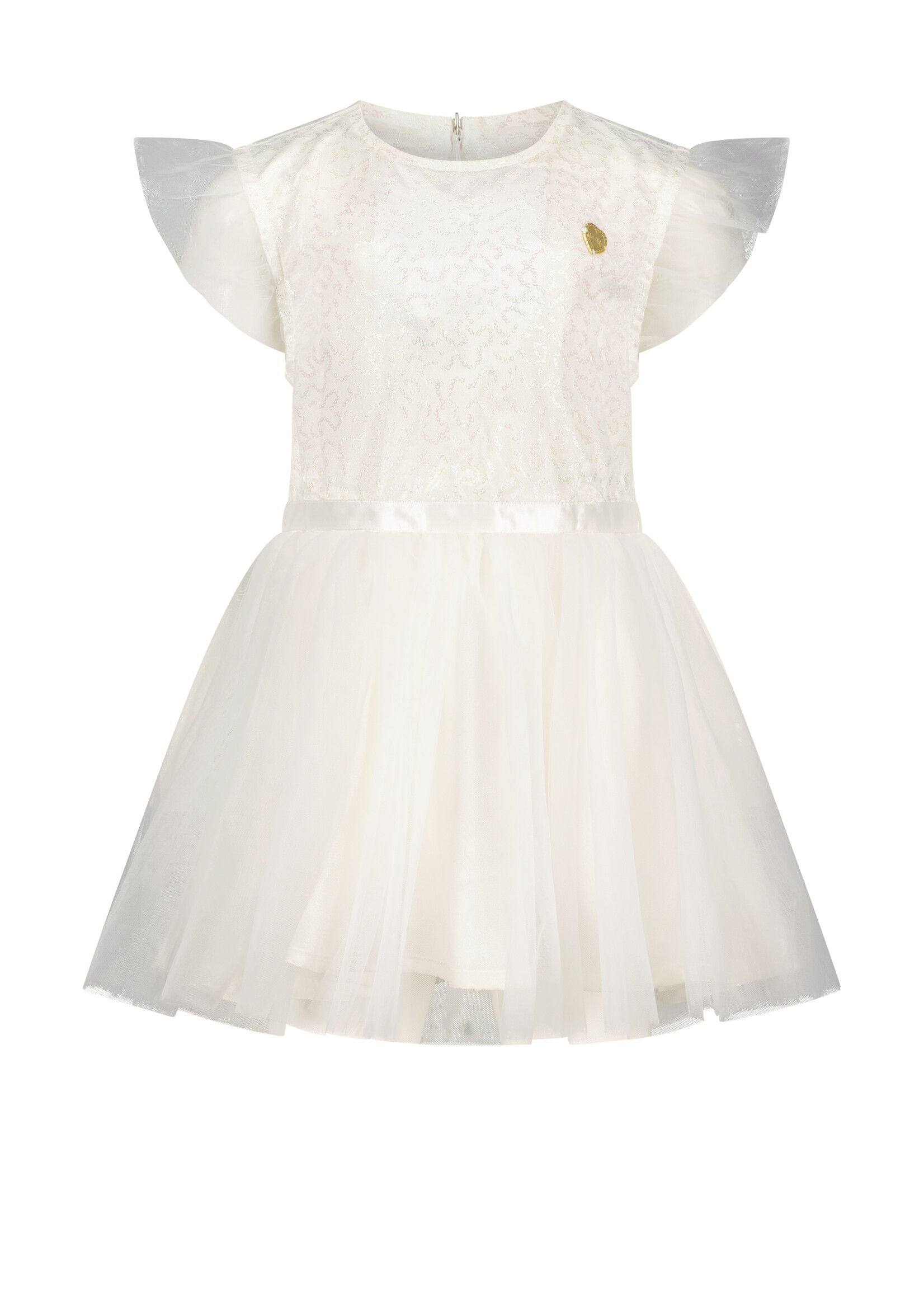 Le Chic Girls Baby C312-7800 SYMMILA soft net dress Off White