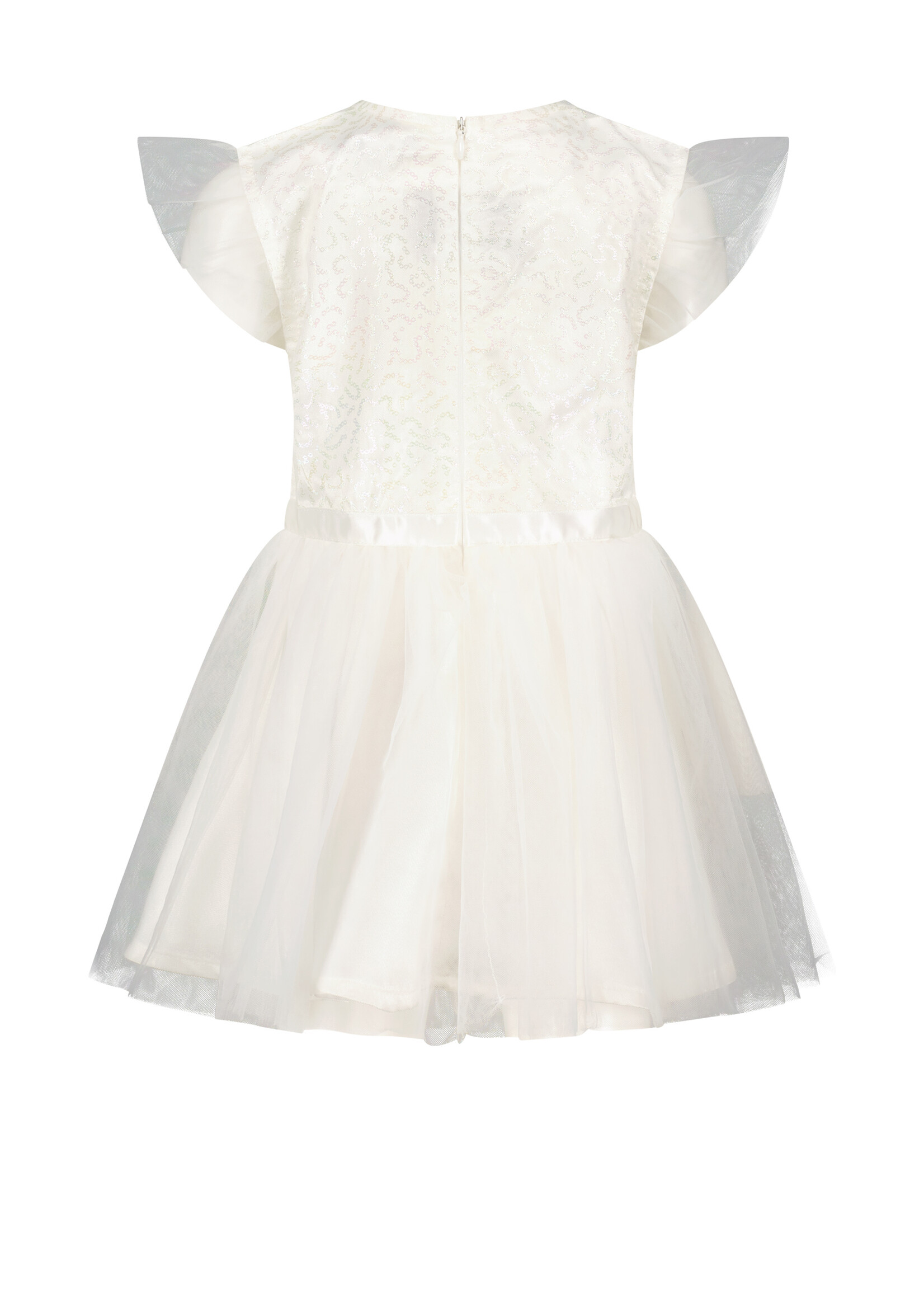 Le Chic Girls Baby C312-7800 SYMMILA soft net dress Off White