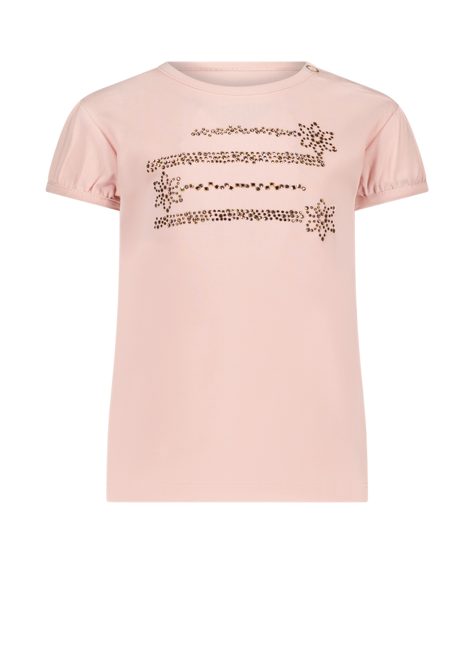 Le Chic Girls Baby C312-7407 NOKI flowers & lines T-shirt Baroque Pink